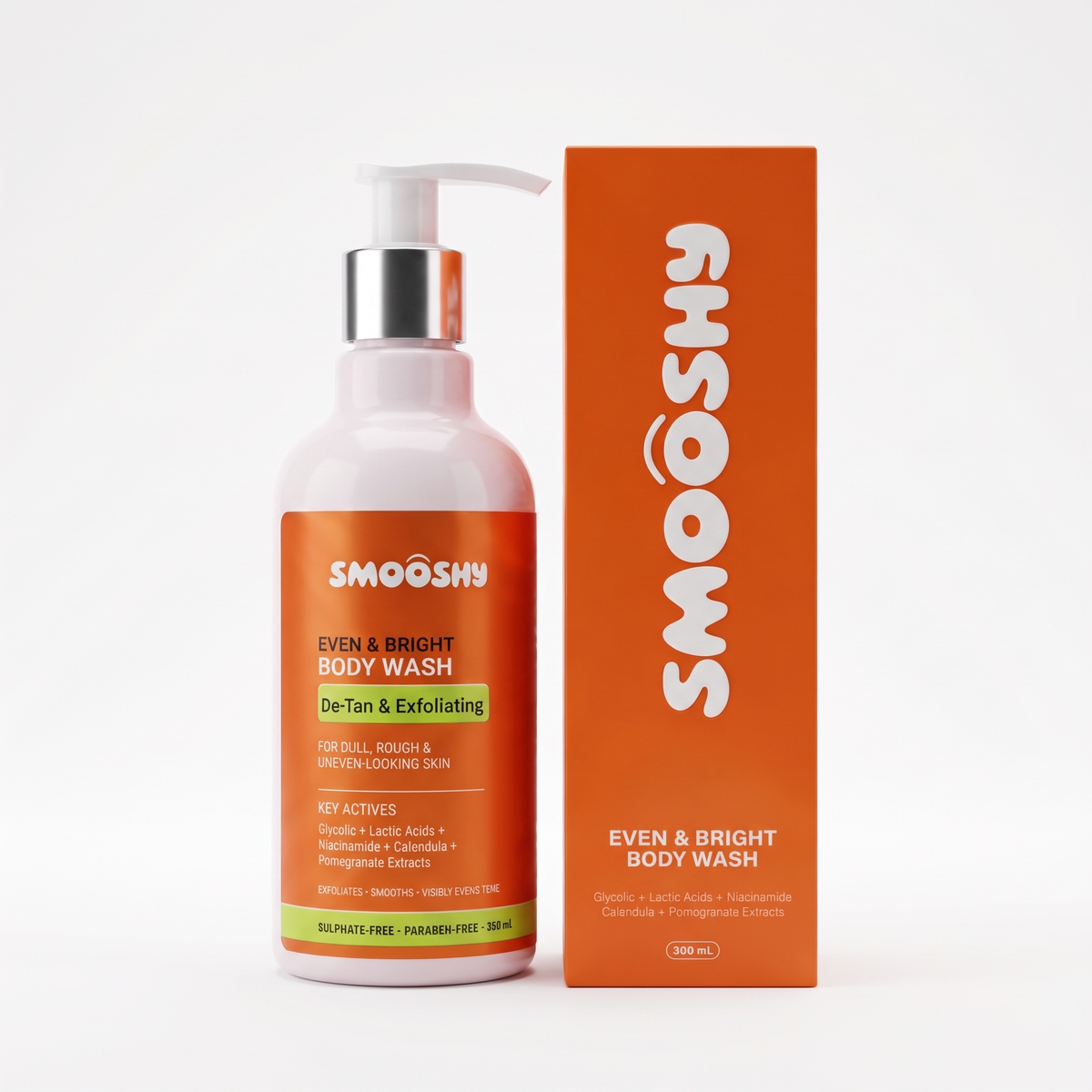 Even & Bright body wash bottle